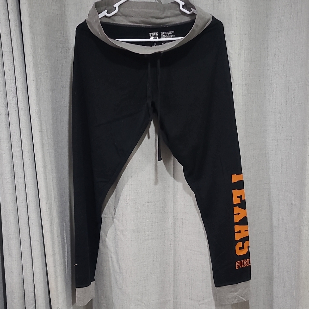 Victoria's Secret Pink Yoga Top in Gray and Black